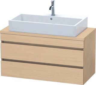 DURAVIT DURASTYLE CONSOLE WASTAFELMEUBEL 1000X478 MM KLEUR FRONT: NATUUR EIKEN MAT KLEUR CORPUS: NATUUR EIKEN MAT AANTAL SCHUIFLADES: 2 SIFONUITSPARING 