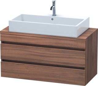 DURAVIT DURASTYLE CONSOLE WASTAFELMEUBEL 1000X478 MM KLEUR FRONT: NOTEN MAT KLEUR CORPUS: NOTEN MAT AANTAL SCHUIFLADES: 2 SIFONUITSPARING 