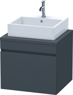 DURAVIT DURASTYLE CONSOLE WASTAFELMEUBEL 600X548 MM KLEUR FRONT: GRAFIET MAT KLEUR CORPUS: GRAFIET MAT AANTAL LADEN: 1 