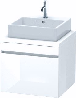 DURAVIT DURASTYLE CONSOLE WASTAFELMEUBEL 600X548 MM KLEUR FRONT: LINNEN MAT KLEUR CORPUS: WIT MAT AANTAL LADEN: 1 