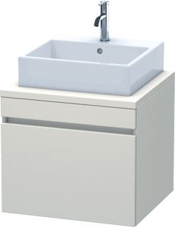 DURAVIT DURASTYLE CONSOLE WASTAFELMEUBEL 600X548 MM KLEUR FRONT: TAUPE MAT KLEUR CORPUS: TAUPE MAT AANTAL LADEN: 1 