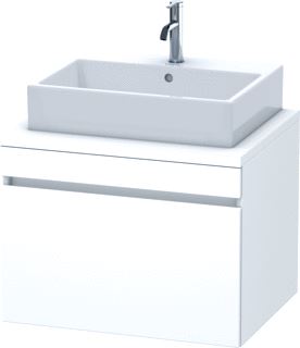 DURAVIT DURASTYLE CONSOLE WASTAFELMEUBEL 700X548 MM KLEUR FRONT: WIT MAT KLEUR CORPUS: WIT MAT AANTAL LADEN: 1