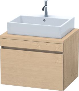 DURAVIT DURASTYLE CONSOLE WASTAFELMEUBEL 700X548 MM KLEUR FRONT: NATUUR EIKEN MAT KLEUR CORPUS: NATUUR EIKEN MAT AANTAL LADEN: 1