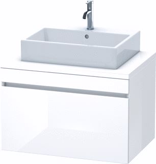 DURAVIT DURASTYLE CONSOLE WASTAFELMEUBEL 800X548 MM KLEUR FRONT: NOTEN DONKER MAT KLEUR CORPUS: BASALT MAT AANTAL LADEN: 1