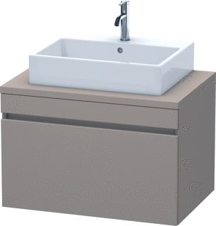 DURAVIT DURASTYLE CONSOLE WASTAFELMEUBEL 800X548 MM KLEUR FRONT: BASALT MAT KLEUR CORPUS: BASALT MAT AANTAL LADEN: 1