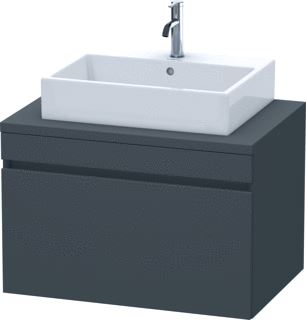 DURAVIT DURASTYLE CONSOLE WASTAFELMEUBEL 800X548 MM KLEUR FRONT: GRAFIET MAT KLEUR CORPUS: GRAFIET MAT AANTAL LADEN: 1