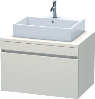 DURAVIT DURASTYLE CONSOLE WASTAFELMEUBEL 800X548 MM KLEUR FRONT: TAUPE MAT KLEUR CORPUS: TAUPE MAT AANTAL LADEN: 1