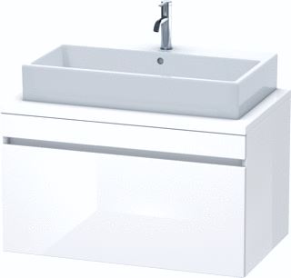 DURAVIT DURASTYLE CONSOLE WASTAFELMEUBEL 900X548 MM KLEUR FRONT: BETONGRIJS MAT KLEUR CORPUS: WIT MAT AANTAL LADEN: 1