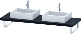 DURAVIT DURASTYLE CONSOLE 45X800X550 MM EIKEN ZWART MAT AANTAL UITSPARINGEN: 2 