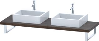 DURAVIT DURASTYLE CONSOLE 45X800X550 MM NOTEN DONKER MAT AANTAL UITSPARINGEN: 2 