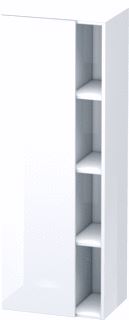 DURAVIT HOGE KAST DURASTYLE MET OPENSCHAP EN DEUR 1400-500-360 SCHARNIERZIJDE LINKS WIT HOOGGLANS 