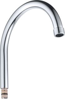 GROHE CONCETTO BUISUITLOOP SANITAIRKRAAN MET MOUSSEUR 224MM VOORSPRONG J-UITLOOP DRAAIBAAR CHROOM (VOOR 32661) 