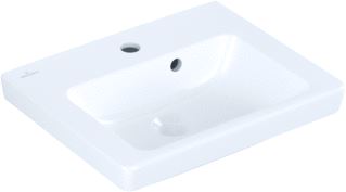 VILLEROY & BOCH SUBWAY 2.0 FONTEIN 500X400 MM MET OVERLOOP EN KRAANGAT CERAMICPLUS WIT 