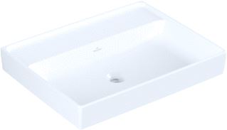 VILLEROY & BOCH COLLARO WASTAFEL HOEKIG VOOR WANDUITLOOP WAND 470 X 600MM (DXB) STEEN WIT KERAMIEKPLUS 