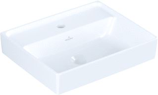 VILLEROY & BOCH COLLARO FONTEIN HOEKIG VOOR 1-GAT KRAANGAT DOORGESTOKEN WAND 370 X 450MM (DXB) WIT ALPINE 