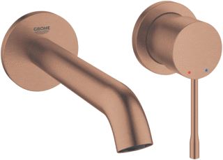 GROHE ESSENCE NEW INBOUWMENGKRAAN AFBOUWDEEL M-SIZE WAND EENGREEPS 2-GATS G1/2 183MM UITLOOP VAST WARM SUNSET GEBORSTELD