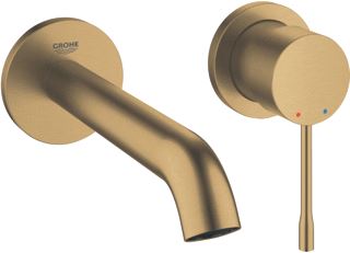 GROHE ESSENCE NEW INBOUWMENGKRAAN AFBOUWDEEL M-SIZE WAND EENGREEPS 2-GATS G1/2 183MM UITLOOP VAST COOL SUNRISE GEBORSTELD