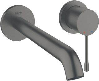 GROHE ESSENCE NEW INBOUWMENGKRAAN AFBOUWDEEL L-SIZE WAND EENGREEPS 2-GATS G1/2 230MM UITLOOP VAST HARD GRAPHITE GEBORSTELD