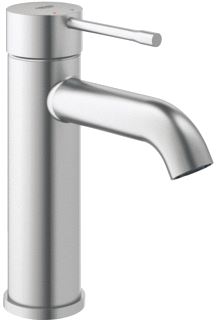 GROHE ESSENCE NEW WASTAFELMENGKRAAN S-SIZE EENGREEPS 1-GATS 174MM HOOGTE GLAD 116MM UITLOOP VAST SUPERSTEEL 