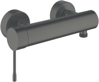 GROHE ESSENCE NEW DOUCHEMENGKRAAN WAND EENGREEPS 2-GATS 150MM HART MET KOPPELINGEN HARD GRAPHITE GEBORSTELD