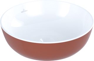 VILLEROY & BOCH ARTIS OPZETWASTAFEL 430 X 430 X 130 MM RUST ZONDER OVERLOOP