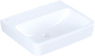 VILLEROY & BOCH O.NOVO WASTAFEL 550X460 MM ZONDER OVERLOOP ZONDER KRAANGAT ANTIBAC CERAMICPLUS ALPINE WIT 