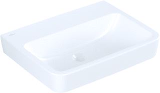 VILLEROY & BOCH O.NOVO OPZETWASTAFEL 600X460 MM ZONDER OVERLOOP ZONDER KRAANGAT ANTIBAC CERAMICPLUS ALPINE WIT 