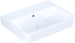 VILLEROY & BOCH O.NOVO OPZETWASTAFEL 600X460 MM MET OVERLOOP ZONDER KRAANGAT ANTIBAC CERAMICPLUS ALPINE WIT 