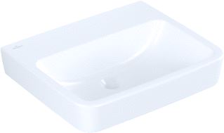 VILLEROY & BOCH O.NOVO WASTAFEL 550 X 460 X 175 MM WIT ALPIN ANTIBAC CERAMICPLUS ZONDER OVERLOOP ACHTER-EN ONDERKANT GESLEPEN 