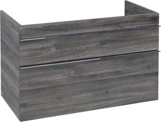 VILLEROY & BOCH VENTICELLO WASTAFELONDERKAST 953X590X502MM GREEP CHROOM CORPUS STONE OAK