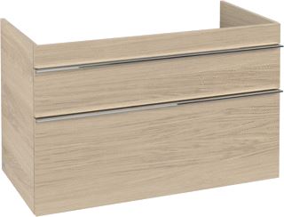 VILLEROY & BOCH VENTICELLO WASTAFELONDERKAST 953X590X502MM GREEP CHROOM CORPUS NORDIC OAK