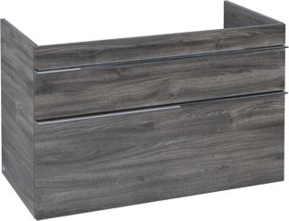 VILLEROY & BOCH VENTICELLO WASTAFELONDERKAST 953X590X502MM GREEP CHROOM CORPUS STONE OAK