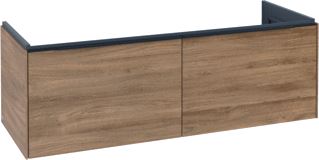 VILLEROY & BOCH SUBWAY 3.0 WASTAFELONDERKAST 2 UITTREKLADEN 1272 X 429 X 478 MM OAK KANSAS