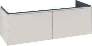 VILLEROY & BOCH SUBWAY 3.0 WASTAFELONDERKAST MET VERLICHTING 2 UITTREKLADEN 1272 X 429 X 478 MM CASHMERE GREY