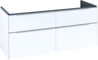 VILLEROY & BOCH SUBWAY 3.0 WASTAFELONDERKAST 4 UITTREKLADEN 1272 X 576 X 478 MM BRILLIANT WHITE