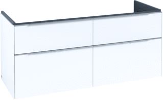 VILLEROY & BOCH SUBWAY 3.0 WASTAFELONDERKAST 4 UITTREKLADEN 1272 X 576 X 478 MM PURE WHITE