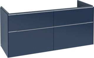 VILLEROY & BOCH SUBWAY 3.0 WASTAFELONDERKAST 4 UITTREKLADEN 1272 X 576 X 478 MM MARINE BLUE