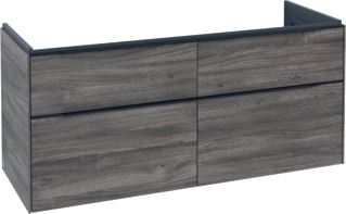 VILLEROY & BOCH SUBWAY 3.0 WASTAFELONDERKAST 4 UITTREKLADEN 1272 X 576 X 478 MM STONE OAK