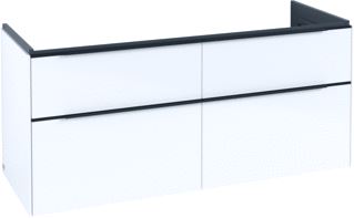 VILLEROY & BOCH SUBWAY 3.0 WASTAFELONDERKAST 4 UITTREKLADEN 1272 X 576 X 478 MM BRILLIANT WHITE