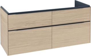 VILLEROY & BOCH SUBWAY 3.0 WASTAFELONDERKAST 4 UITTREKLADEN 1272 X 576 X 478 MM NORDIC OAK