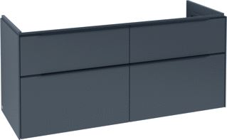 VILLEROY & BOCH SUBWAY 3.0 WASTAFELONDERKAST 4 UITTREKLADEN 1272 X 576 X 478 MM GRAPHITE