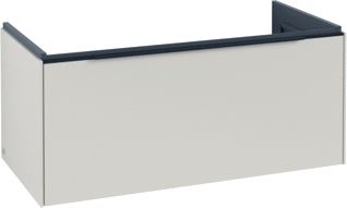 VILLEROY & BOCH SUBWAY 3.0 WASTAFELONDERKAST 1 UITTREKLADE 973 X 429 X 478 MM CASHMERE GREY