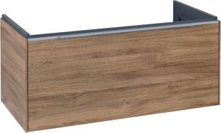 VILLEROY & BOCH SUBWAY 3.0 WASTAFELONDERKAST MET VERLICHTING 1 UITTREKLADE 973 X 429 X 478 MM OAK KANSAS