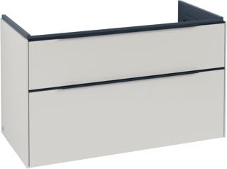 VILLEROY & BOCH SUBWAY 3.0 WASTAFELONDERKAST 2 UITTREKLADEN 973 X 576 X 478 MM CASHMERE GREY