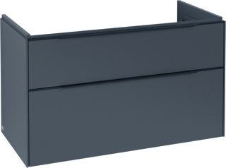 VILLEROY & BOCH SUBWAY 3.0 WASTAFELONDERKAST 2 UITTREKLADEN 973 X 576 X 478 MM GRAPHITE