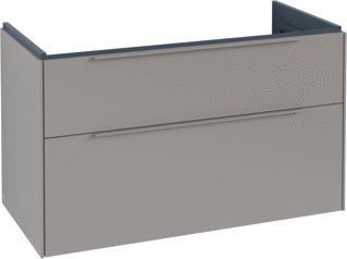 VILLEROY & BOCH SUBWAY 3.0 WASTAFELONDERKAST 2 UITTREKLADEN 973 X 576 X 478 MM TAUPE