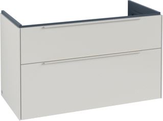 VILLEROY & BOCH SUBWAY 3.0 WASTAFELONDERKAST 2 UITTREKLADEN 973 X 576 X 478 MM CASHMERE GREY