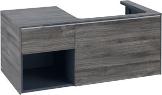 VILLEROY & BOCH SUBWAY 3.0 WASTAFELONDERKAST 2 UITTREKLADEN 1001 X 423 X 516 MM STONE OAK / STONE OAK