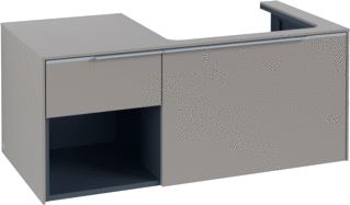 VILLEROY & BOCH SUBWAY 3.0 WASTAFELONDERKAST 2 UITTREKLADEN 1001 X 423 X 516 MM CASHMERE GREY / CASHMERE GREY