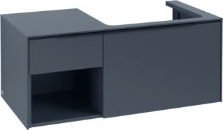 VILLEROY & BOCH SUBWAY 3.0 WASTAFELONDERKAST 2 UITTREKLADEN 1001 X 423 X 516 MM GRAPHITE / GRAPHITE